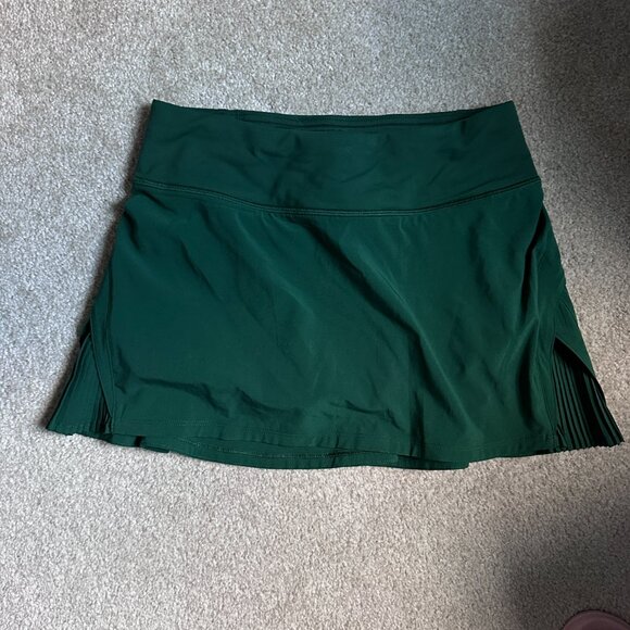 Lululemon Play Off The Pleats Mid-Rise Skirt Everglade Green Size 2 (Regular) - Picture 6 of 6
